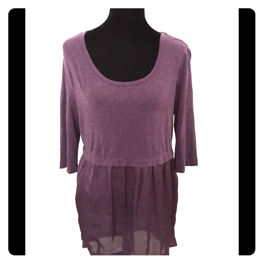 Soft Surroundings Mixed Fabric Tunic